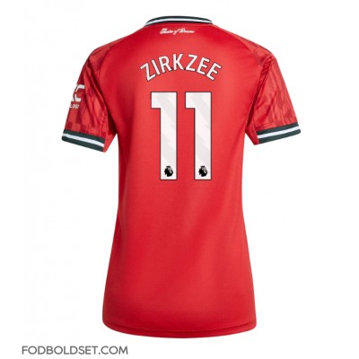 Manchester United Joshua Zirkzee #11 Hjemmebanetrøje Dame 2025-26 Kortærmet Manchester United Joshua Zirkzee #11 Hjemmebanetrøje Dame 2025-26 Kortærmet